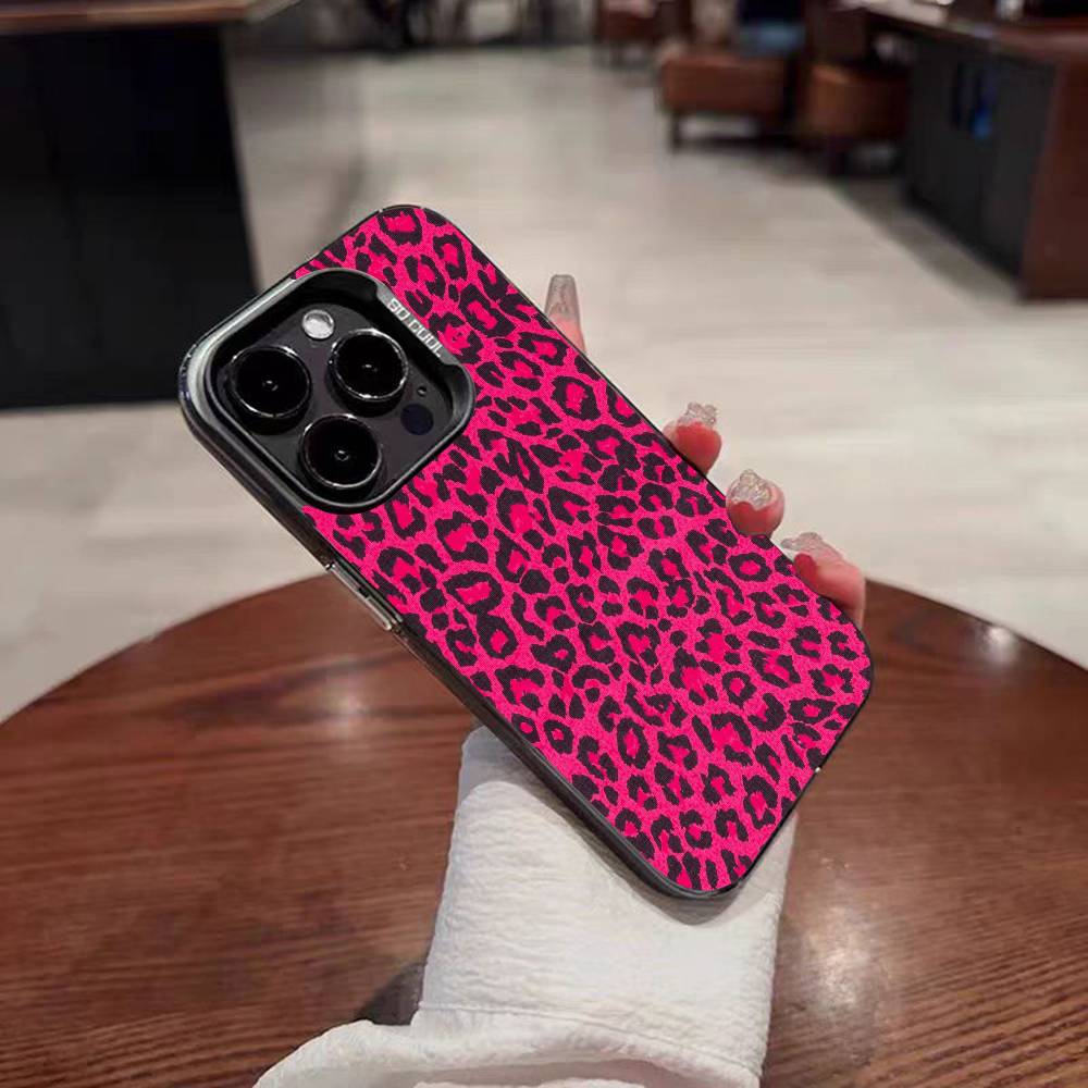 Сексуальный чехол для телефона с леопардовым принтом для IPhone 17 16 15 14 13 12 Mini 11 8 7 Pro Max Plus Цветной чехол для телефона