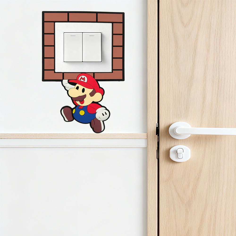 Наклейка на выключатель света в стиле Super Mario: Стиль кухни и спальни