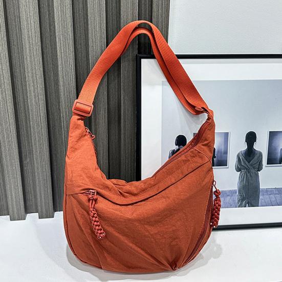 Повседневная сумка-хобо, сумка-мешок с регулируемым ремнем, складная сумка через плечо с несколькими карманами, вместительная сумка через плечо для повседневного использования, путешествий и работы