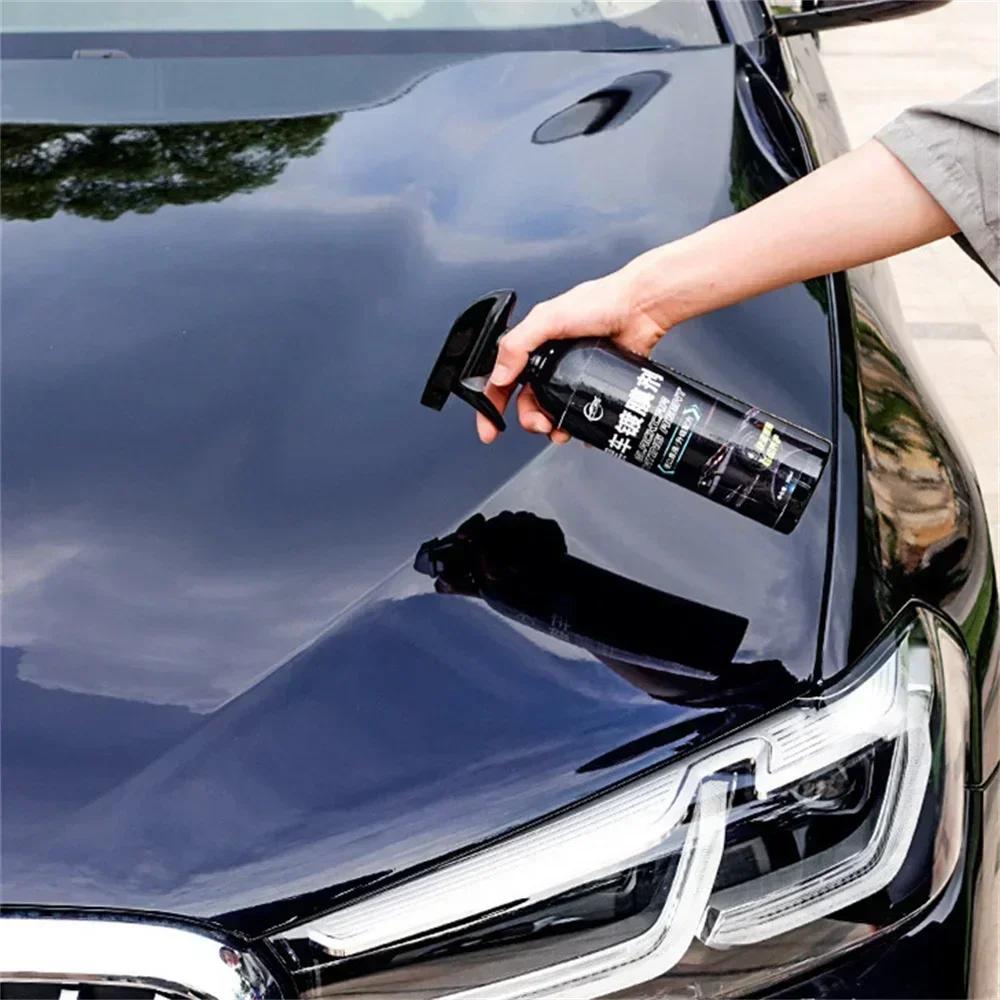 9H Керамическое покрытие для автомобиля, уход за краской, наногидрофобное верхнее покрытие, быстрое полирующее полимерное покрытие, защита деталей, жидкий воск для ухода за черным автомобилем