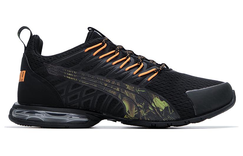 Men's Sneakers PUMA Voltaic Evo Fabric Breathable Low top Casual Running Shoes Unisex Black Orange Green
