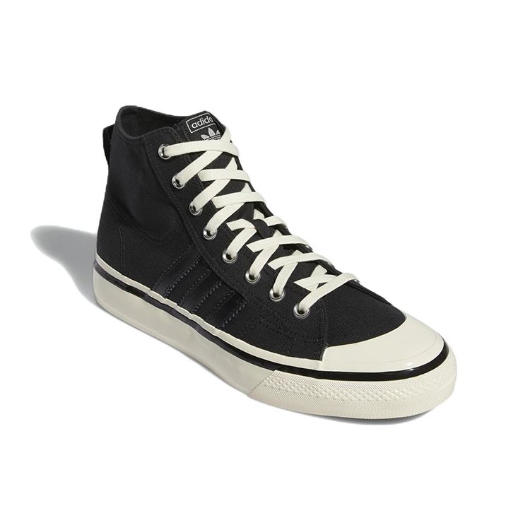 adidas Nizza High RF 74 Black Cream White Мужские кроссовки Core-Black Gum GX8488