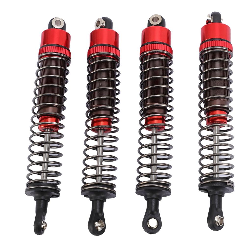 4Pcs RC Shock Absorber Set Damper with Screws 1 10 Remote Control Car Parts Aluminum Alloy 100mm Red
