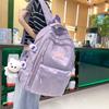 Schoolbag Junior High School Women's Large Capacity Backpack Printed Bear Computer Backpack Male High School Students