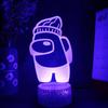 Лампа-самозванец Ночник 3D-иллюзия Светодиодная прикроватная лампа Рождественский подарок Декор для дома