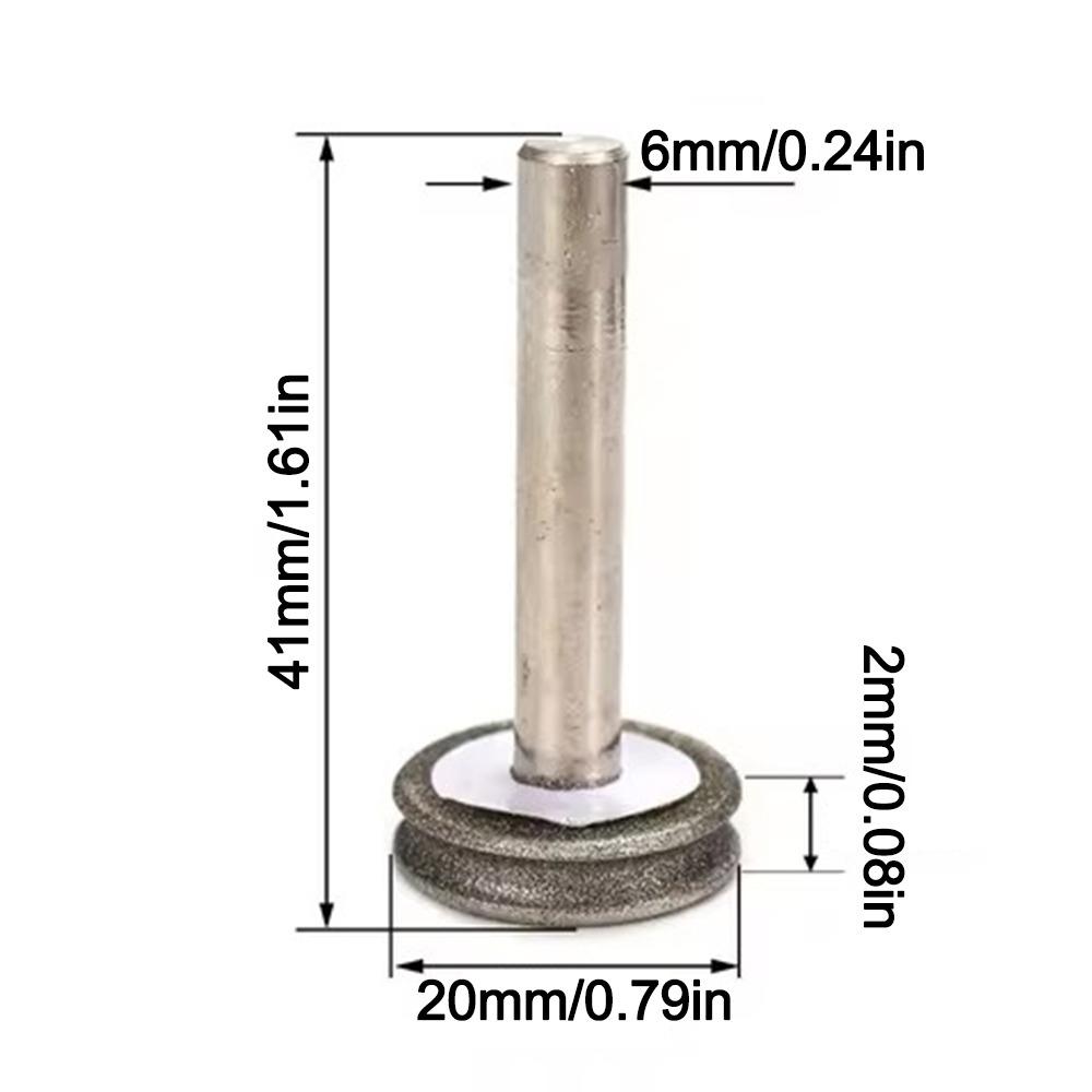 Glass Round Burr Drill Bits Concave Diamond Grinding Wheel Abrasive Grinding Wheel