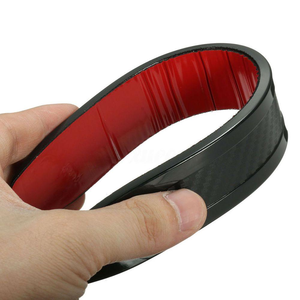 2 шт. черная углеродистая резина передний/задний угол бампер автомобиля анти-царапающая накладка защита