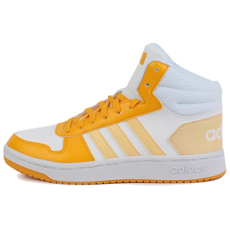 adidas Кроссовки Hoops 2.0 Mid 'Белый Желтый' Женские G55054