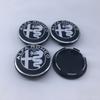 IDRQ9 4PCS 60mm Automotive Hub Cover Decoration Logo Center Cover Protective for Alfa Romeo Giulia Giulietta 159 Mito Spider GTA