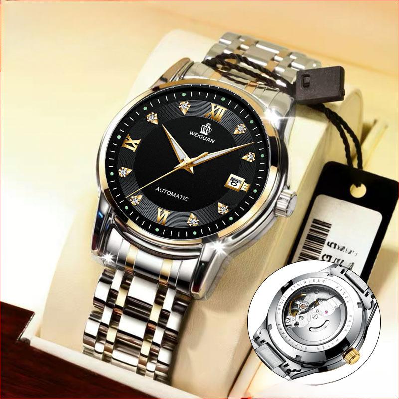 Новые деловые мужские часы Hollow Mechanical Watch Мужские часы полностью автоматические механические часы