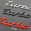 Chrome Metal Turbo T Car Auto Trunk Rear Tailgate Emblem Badge Decal Sticker