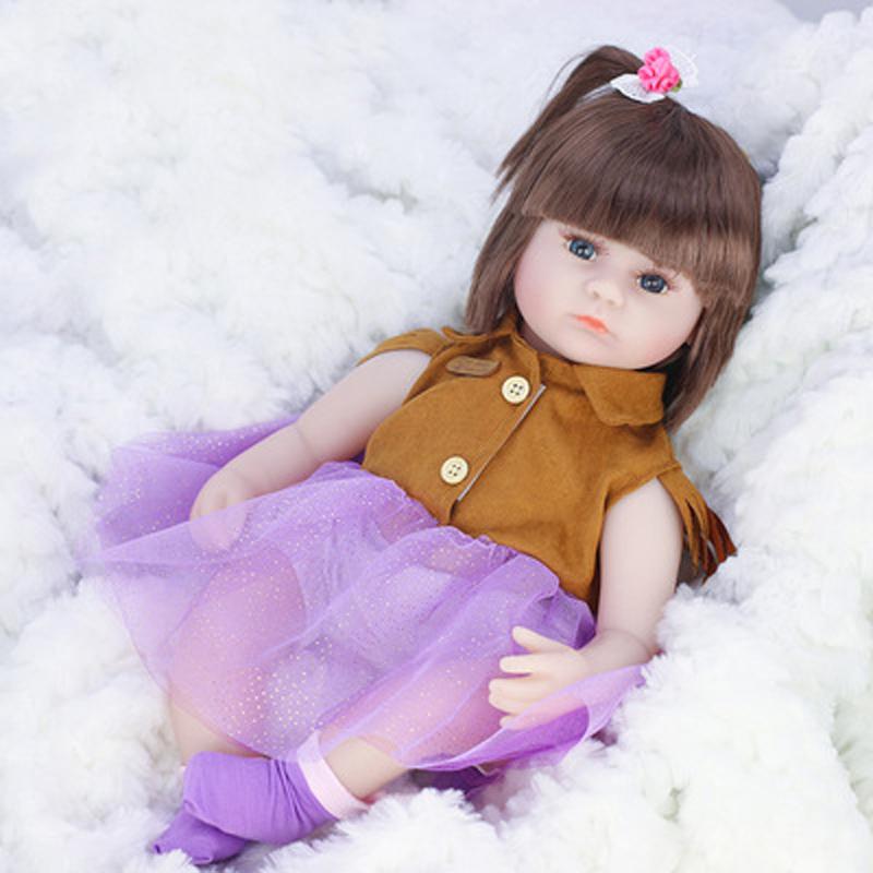 42cm Toy Full Body Silicone Water Proof Bath Toy Popular Reborn Toddler Baby Dolls Bebe Doll Reborn Lifelike Soft Touch