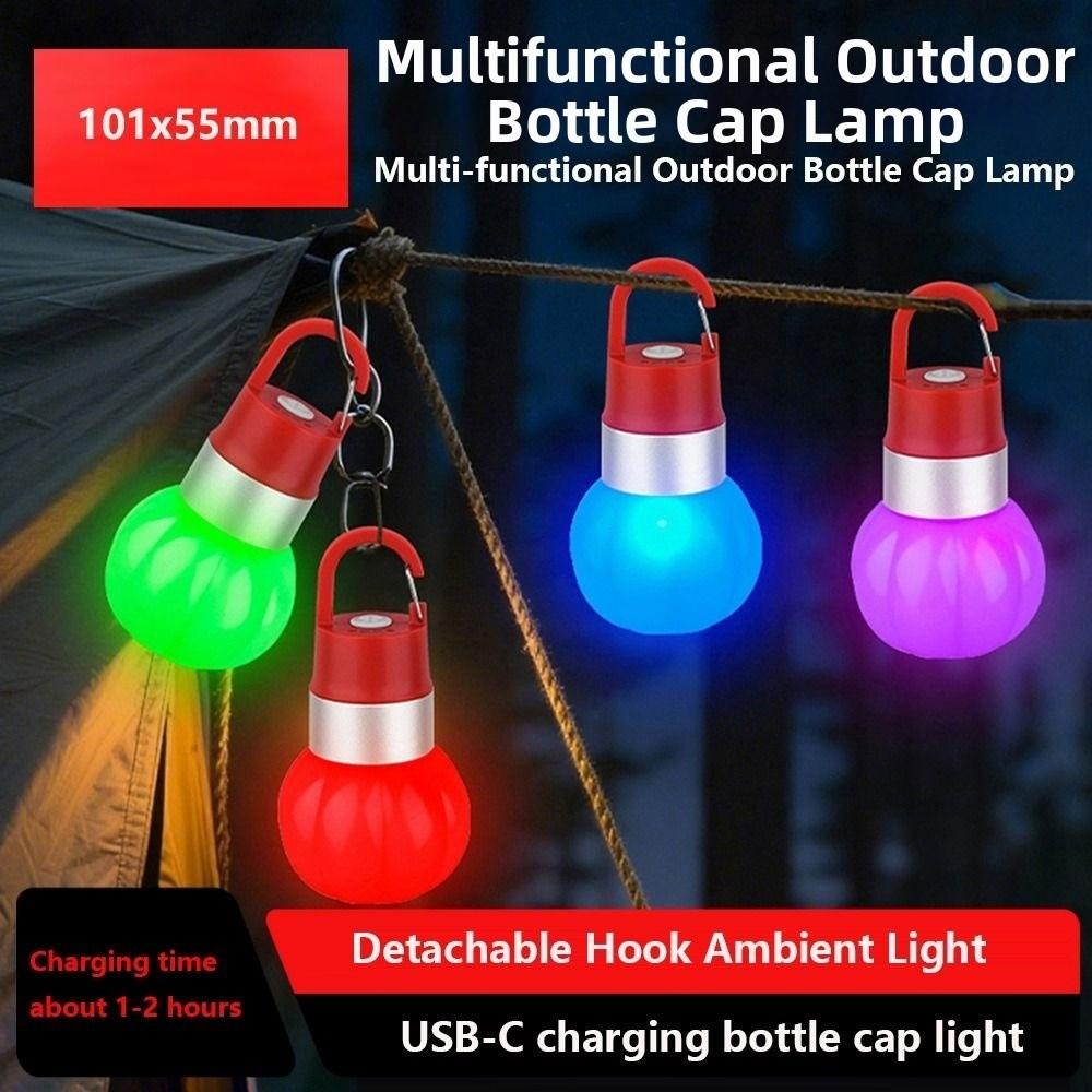 Portable Outdoor Pumpkin Camping Lantern Multi-functional LED Flashlight