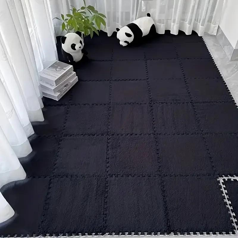 Baby Play Mat Crawling Mat Foam Puzzle Tiles, Interlocking EVA, Thick Soft Non-Slip Washable Plush Checkerboard Nursery