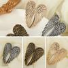 Jewelry Wedding Party Punk Hip Hop Single Angel Wings Ring Metal Rings Big Heart Shape Wings Retro