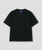 DOLPHIN WAVE APPAREL Свободная укороченная футболка с коротким рукавом DOLPHIN WAVE Черная