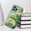Эстетичный розовый кувшинка пузырь Чехол для телефона для iPhone 17, 16, 15, 14, 13, 12, 11 Plus, Pro Мягкий силиконовый черный чехол