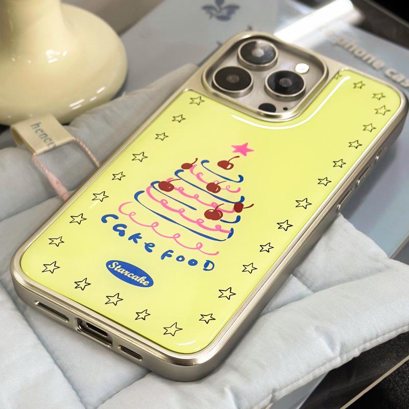 Чехол Zhitai с гальваническим серебряным краем и капельным клеем для iPhone 15 Pro и Huawei Mate 60