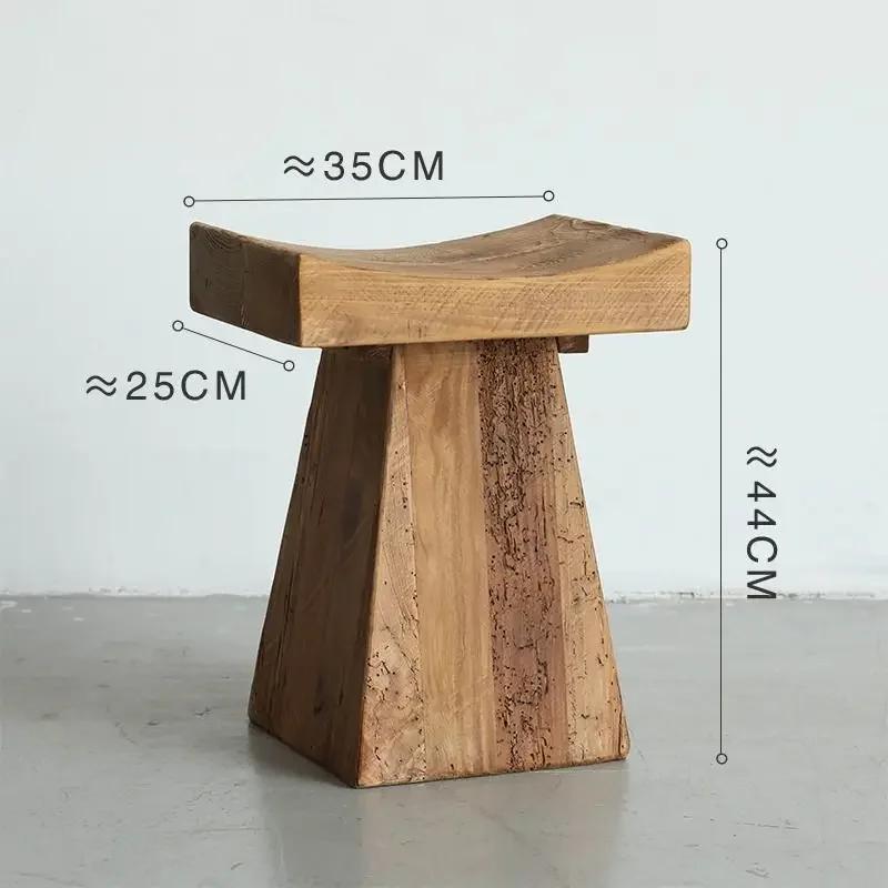 Shaped Stool Weathered Old Pine Vintage To Do Old Living Room Coffee Tables Creative Modeling Solid Wood Stools