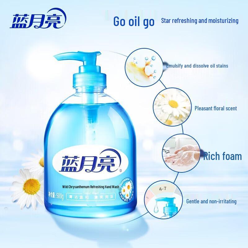 Blue Moon Antibacterial Hand Wash 6-Pack (Aloe & Wild Chrysanthemum)