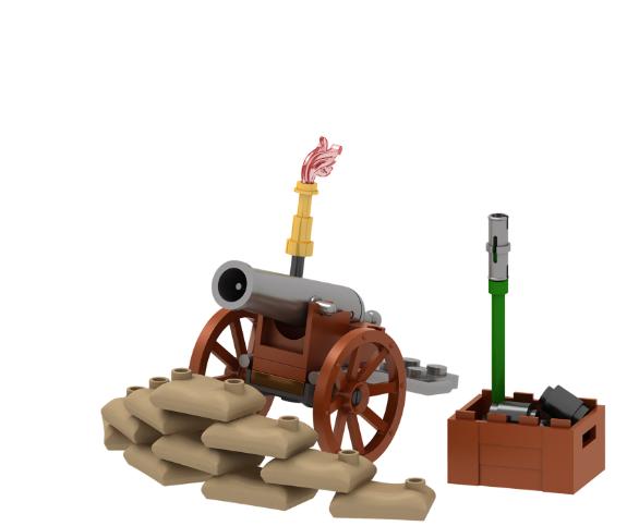 MOC средневековые военные наполеоновские пушки, строительные блоки, замок, рыцари, фигурки солдат, карета, траншея, оружие, кирпичи, игрушки для мальчиков