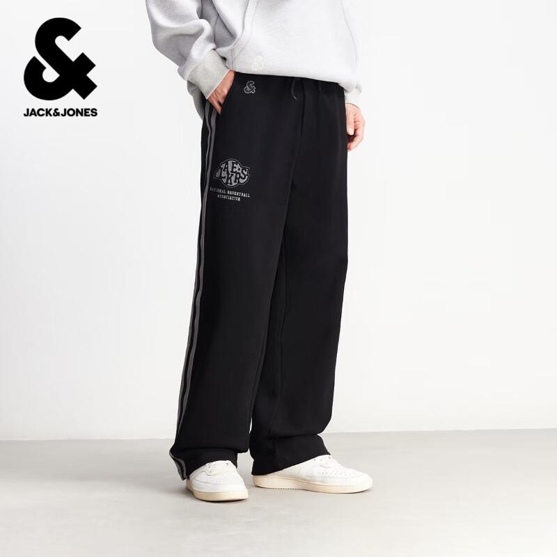 Jack&Jones Мужские свободные прямые спортивные штаны NBA с вышивкой