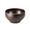 Yamanaka Lacquer Kashoan Wooden Bowl Soup Bowl L 12cm Sakura Round Bowl Dark Brown Approx. SO-0561