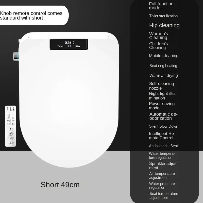 Ecofresh Square Smart Toilet Seat Cover - Electronic Bidet with Heating, Cleaning & Drying for Bathroom