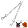 1 Pcs Pets Double Head Dog Leash Aluminum Alloy Twin  Traction Belt Pets Chains for Walking Two
