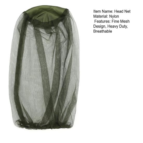 Рыболовная сетка для головы, дышащая мелкая сетка, защита от летающих животных, для мужчин и женщин, активный отдых на свежем воздухе, пеший туризм, кемпинг, скалолазание, сетка для лица, крышка для головы