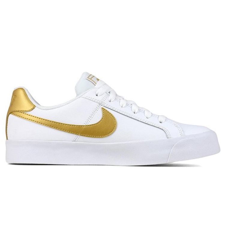 Nike Женские кроссовки Court Royale AC белого цвета с металлическим золотом AO2810-109