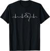 Cute Cat Heartbeat Minimal Tee Shirt Gift Unisex T-Shirt