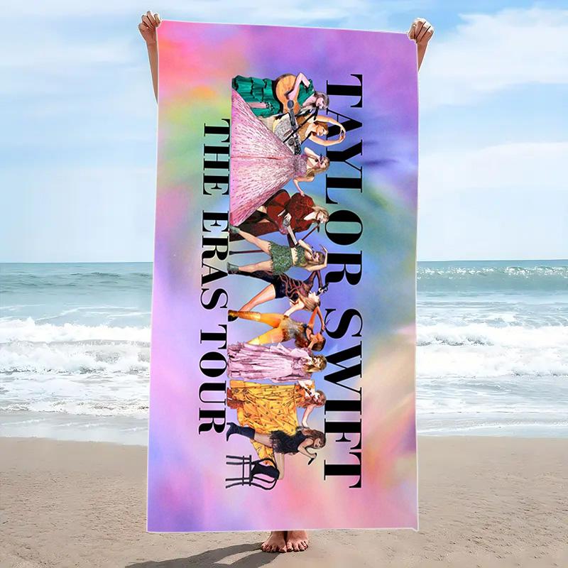 Swift Print Beach Towel, Large Soft Quick Dry Towel for Beach Camping Swimming