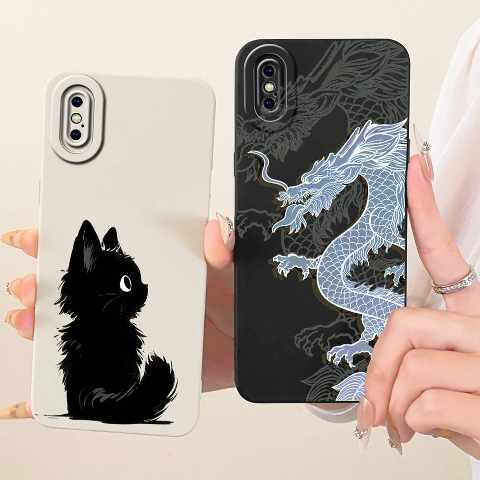 Чехол для iPhone XS Max Чехол Модный Мультяшный Милый Забавный Расписной Силиконовый Чехол для Телефона A1921 A2101 A2102 A2104