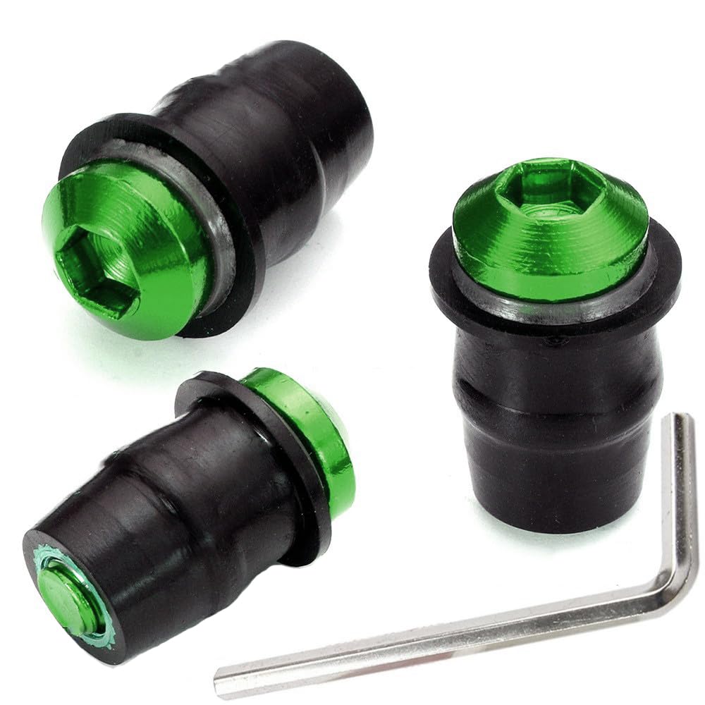 LOYELEY 10pcs M5 5mm Bolts Wellnut Windshield Screws Windscreen Cowl Screen Screen Bolts with