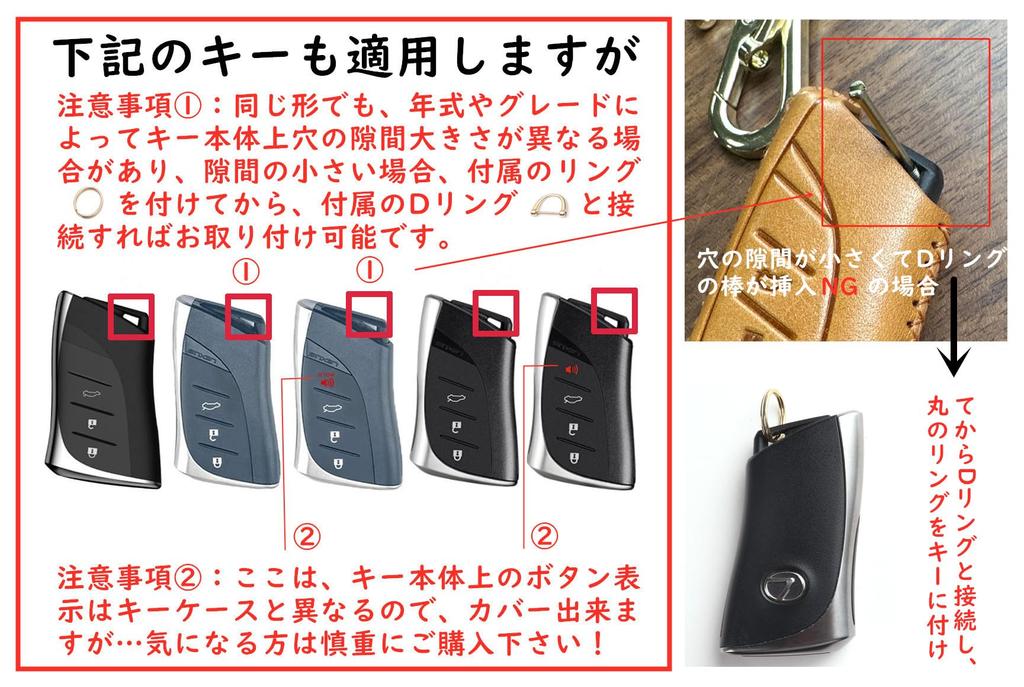 BAGOOD Чехол для ключа Lexus, Чехол для ключа, Брелок, Совместим с Lexus, ES, NX, UX,