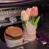 Креативное украшение салона автомобиля Милые поделки Орнаменты Автомобильный букет из тюльпанов Декоративные принадлежности Украшение центральной консоли автомобиля Подарки