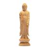 Amitabha Buddha Statue, Jodo Sect, Boat-Shaped Standing Statue, Boxwood Wood Carving, Lotus Seat, Ideal for Those Born In the Years of the Dog and