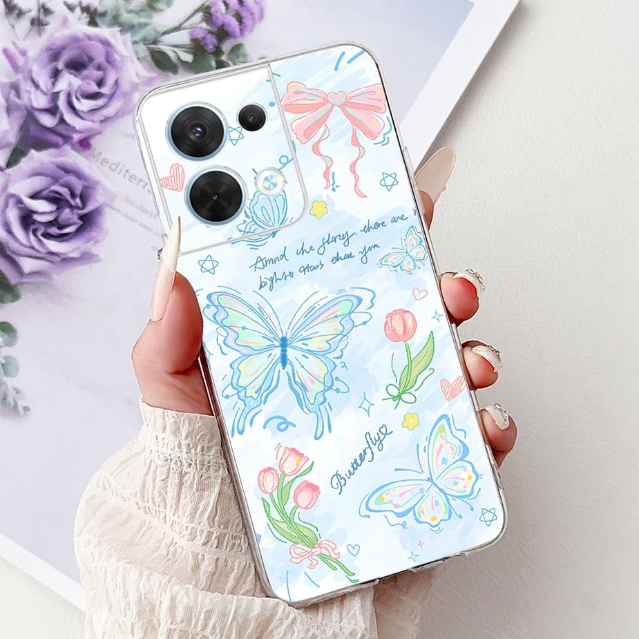 Чехол для Oppo Reno8 Pro 5G CPH2357 Крутой Дизайн Модный Расписной Чехол Мягкий Силиконовый Чехол для Телефона Для Oppo Reno 8 Pro Reno8 5G