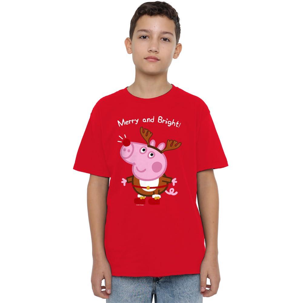 Peppa Pig Childrens/Kids George Pig Reindeer T-Shirt
