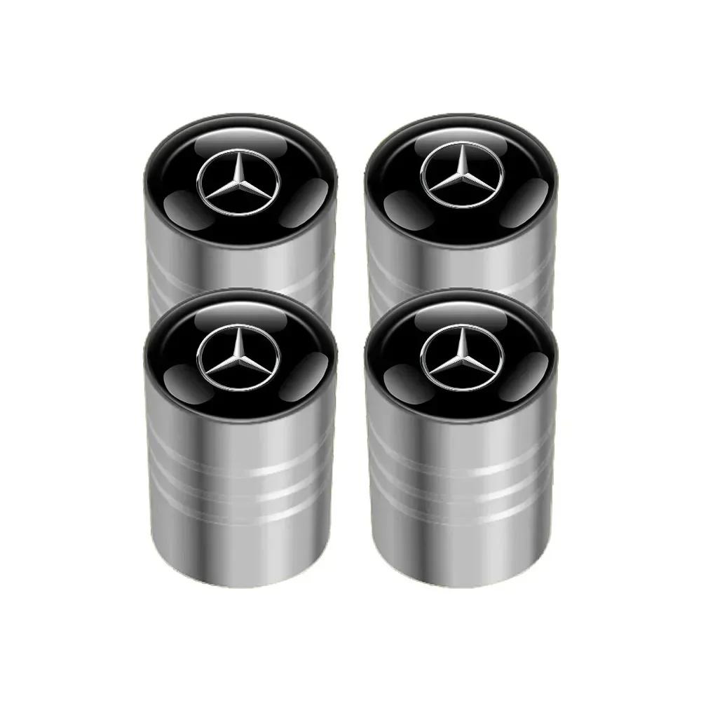 Автонаклейка 2025 Горячая Для Mercedes Benz 4шт Колпачки Клапанов Колес Автомобиля Колпачки Воздушных Штоков Для Mercedes Benz W203 W204 W205 W 206 W21