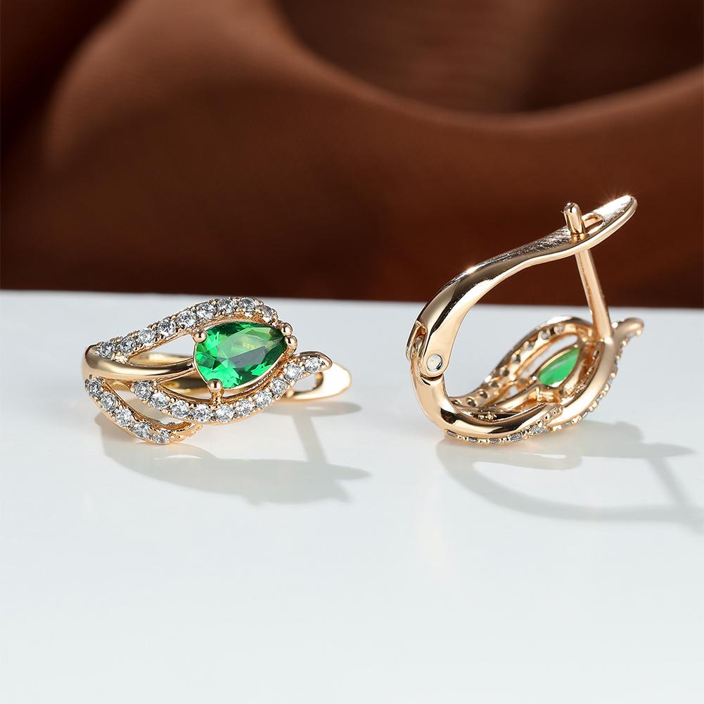 Изысканные женские украшения с каплями воды, красивые красные, синие, фиолетовые каменные серьги, серьги-кольца, романтический подарок на день святого валентина