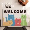 Internet Celebrity Wind Into The Home Silk Ring Floor Mat Can Be Cut Entrance Into The Door Rubbing Land Pad Non-Slip Silk Ring Door Mat