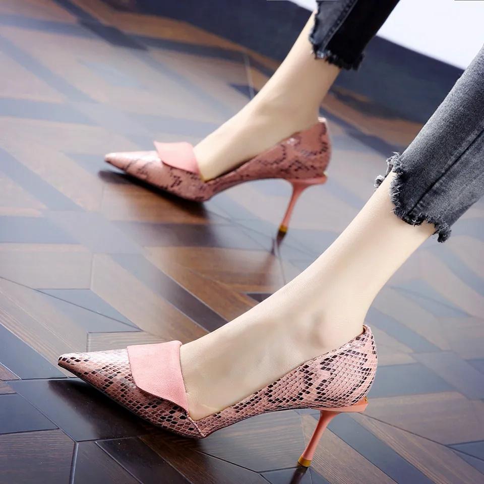 Cresfimix Женские туфли на высоком каблуке Lady Легкие Розовые Высококачественная ПУ кожа Слипоны Туфли на каблуке Женская мода Сексуальные лодочки A209