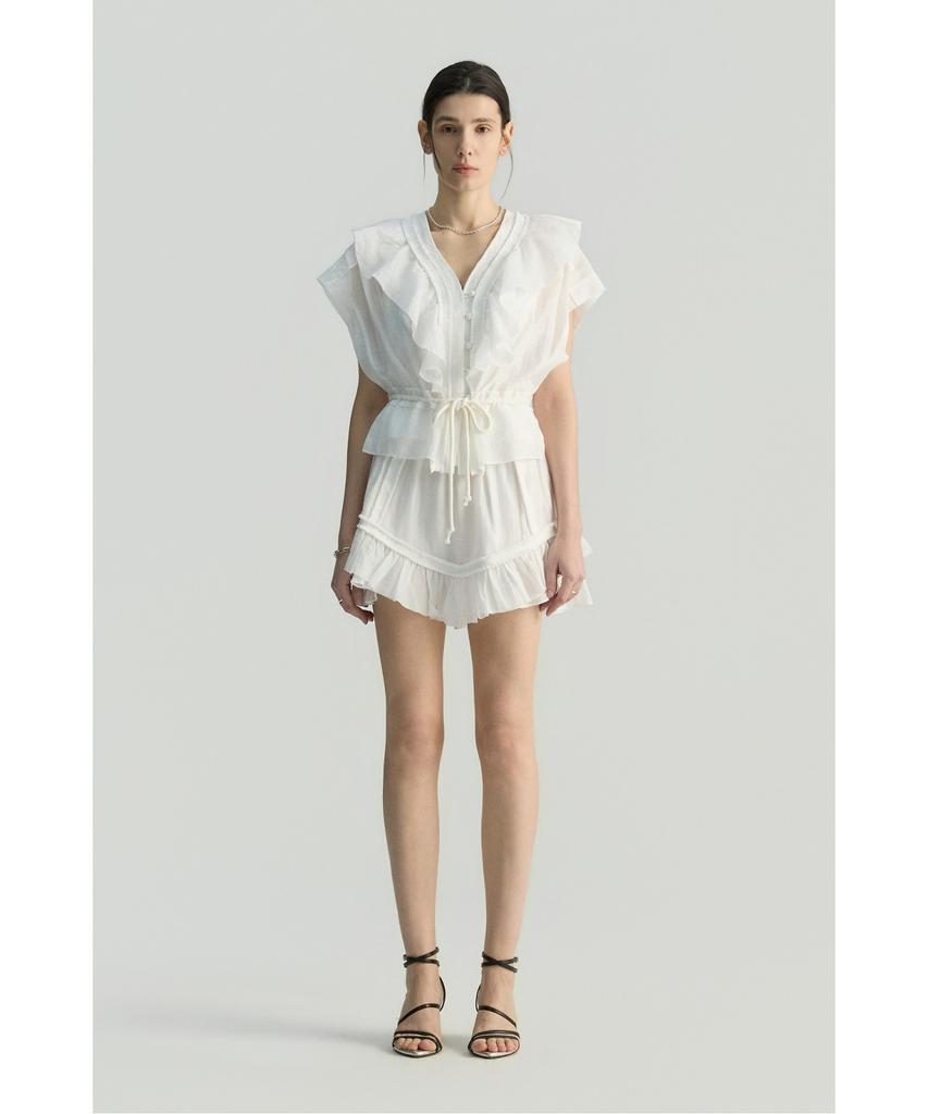 IROWOMEN Jovianne Ruffle Banding Shorts Iopom26108Ivx