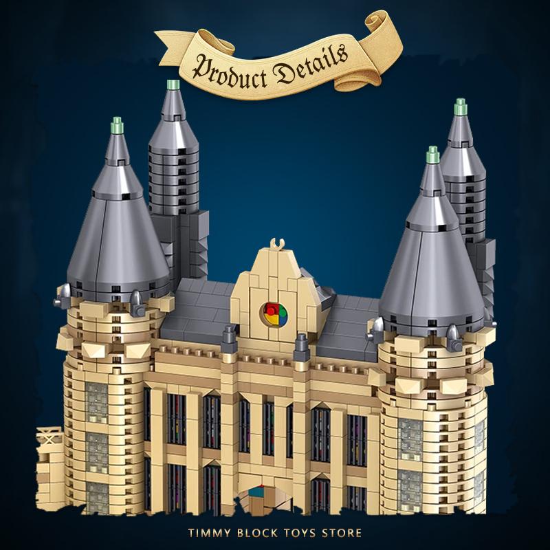 Новый Мини Волшебный Мир Средневековый Замок Гарри MOC Строительные Кубики Модель DIY Блоки Игрушки для Детей Детей Взрослых Подарки 3,5 мм Блок