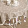 6PCS Heavy Duty Glass Table Cover Pendant Windproof Tablecloth Hanger  Wedding
