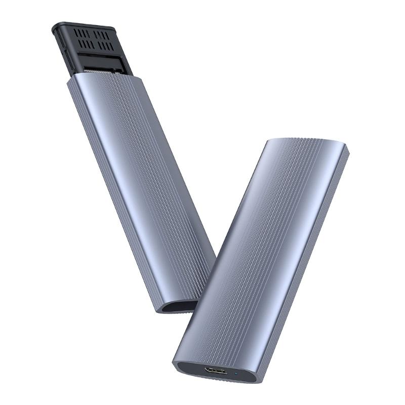 Металлический корпус-бокс для HDD USB 3.2 Type C, безвинтовая установка, совместимость с несколькими платформами, для дисков 2230-2280