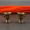 Carved Antique Teacup Ornaments European Style Holy Water Cup Retro Copper Teacup  National Trend