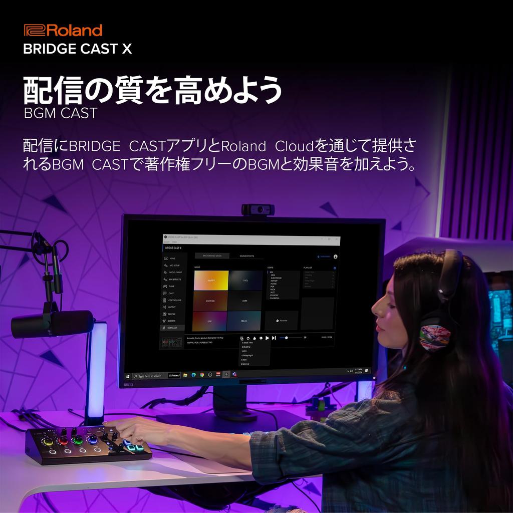 Roland Roland BRIDGE CAST video DAC Cast X X/HDMI capture/gaming amplifier/audio interface/distribution/gaming mixer/Mac/Windows/2PC